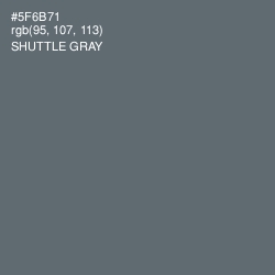 #5F6B71 - Shuttle Gray Color Image